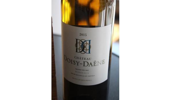 5 flessen à 75cl witte wijn, Chateau Doisy-Daëne, Bordeaux, 2015
